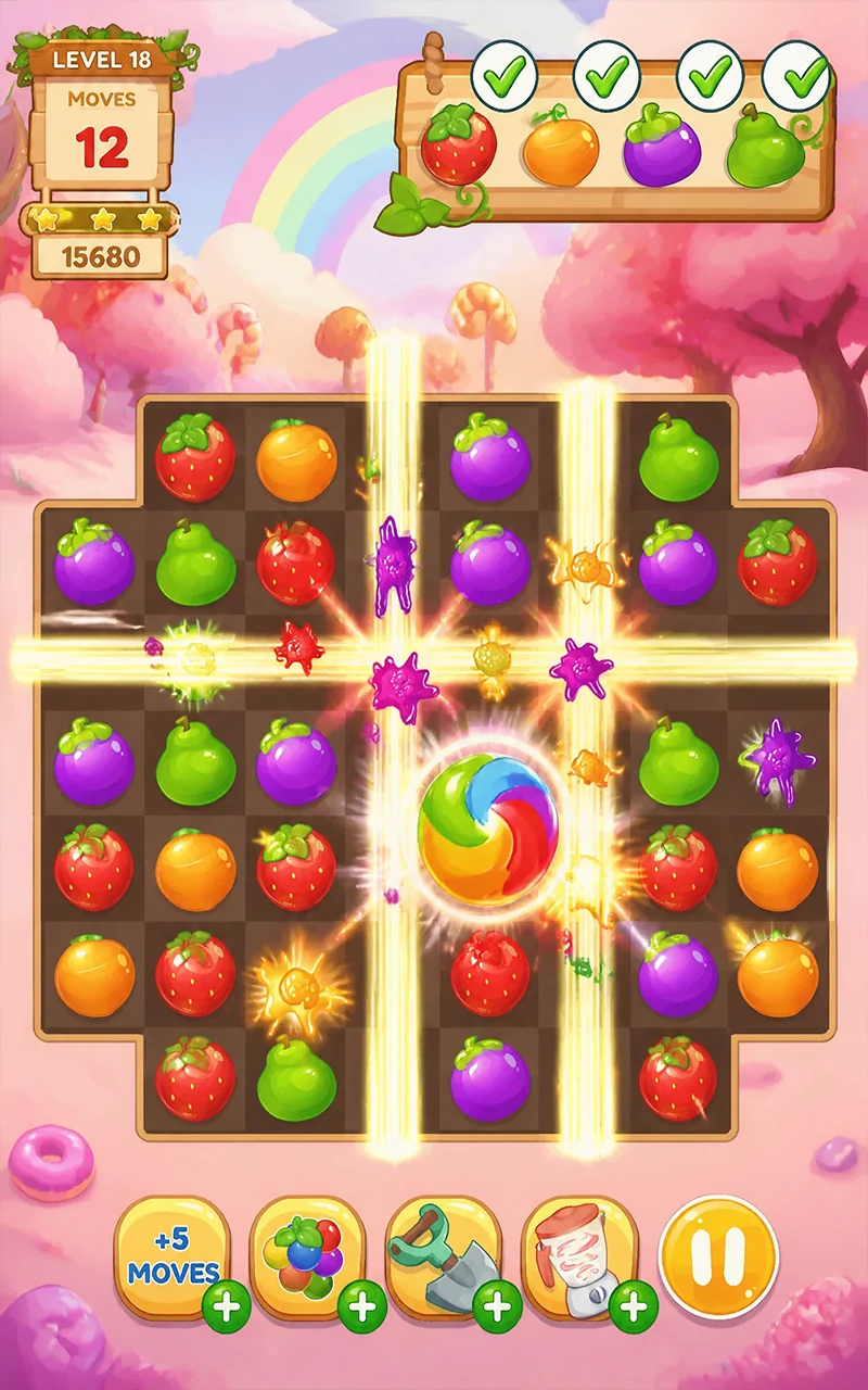 Fruitveil Orchard level map